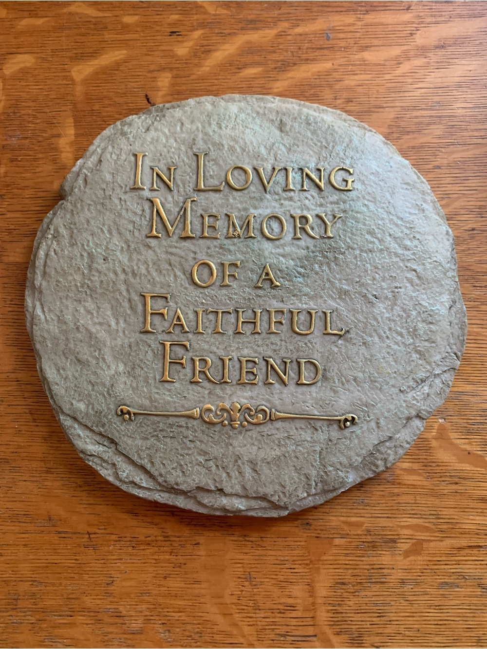In Memory Of A Faithful Friend And Companion Memory Stone plaque 9" Spoontiques
